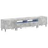 vidaXL Cabinet de TV LED de 5 piezas Gris Hormig&oacute;n