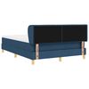 vidaXL Cama tipo Box Spring con colch&oacute;n Azul 140 x 190 cm tela