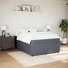 vidaXL Cama box spring con colch&oacute;n terciopelo gris oscuro 140x200 cm