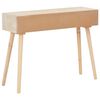vidaXL Mesa consola con 3 cajones madera maciza de pino 100x30x73 cm