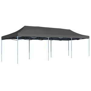 vidaXL Carpa para fiestas pop-up plegable antracita 3x9 m