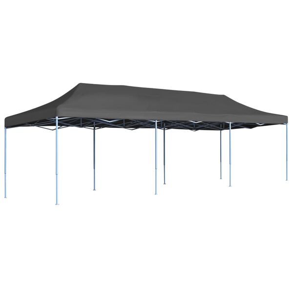 vidaXL Carpa para fiestas pop-up plegable antracita 3x9 m
