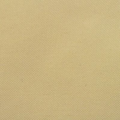 vidaXL Toldo de vela rectangular tela Oxford beige 2x4 m