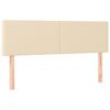 vidaXL Cama otomana con colch&oacute;n LED crema 140x190 cm tela