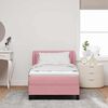 vidaXL Cama tipo Box Spring con colch&oacute;n Rosa 90 x 200 cm Terciopelo