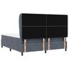 vidaXL Cama tipo Box Spring Gris oscuro 200 x 180 cm Poli&eacute;ster