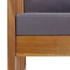 vidaXL Muebles de jardín 3 piezas con cojines madera maciza de acacia