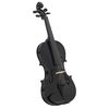 vidaXL Juego completo de violín con arco y mentonera negro 4/4