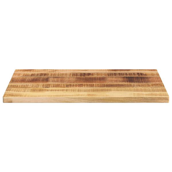 vidaXL Tablero de mesa rectangular madera mango rugosa 90x60x1,5 cm