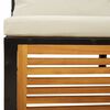 vidaXL Set de sof&aacute;s de jard&iacute;n con cojines 9 pzas madera maciza acacia