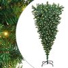 vidaXL &Aacute;rbol de Navidad Artificial Preiluminado al Rev&eacute;s Verde 180 cm