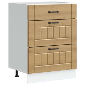 vidaXL Mueble bajo de cocina Lucca roble artesanal