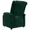 vidaXL Sill&oacute;n de masaje el&eacute;ctrico terciopelo verde oscuro