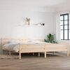 vidaXL Estructura de cama sin colchón madera maciza 200x200 cm