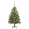 vidaXL &Aacute;rbol de Navidad artificial con ramas plegables y conos 150 cm