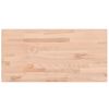 vidaXL Tablero rectangular de madera maciza de haya 100x50x1,5 cm