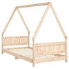 vidaXL Estructura de cama infantil madera maciza de pino 90x190 cm