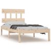 vidaXL Estructura de cama individual madera maciza 90x200 cm