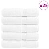 vidaXL Toallas de ducha SOLUND 25 uds blanco 70x140 cm 600 gsm