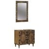 vidaXL Juego de muebles de ba&ntilde;o 2 uds. Marr&oacute;n 62 x 33 x 58 cm