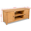 vidaXL Mueble para TV madera maciza de roble 120x35x48 cm