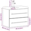 vidaXL Gabinete de Lavabo para Baño con cajón 2 pcs Madera Vieja