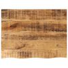 vidaXL Tablero de mesa borde natural madera maciza mango 80x60x3,8 cm