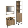 vidaXL Juego de muebles de ba&ntilde;o 3 uds. Roble artisan