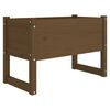 vidaXL Jardinera madera maciza de pino marrón miel 78x40x52 cm