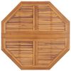 vidaXL Mesa de comedor plegable para jard&iacute;n madera teca 120x120x75 cm