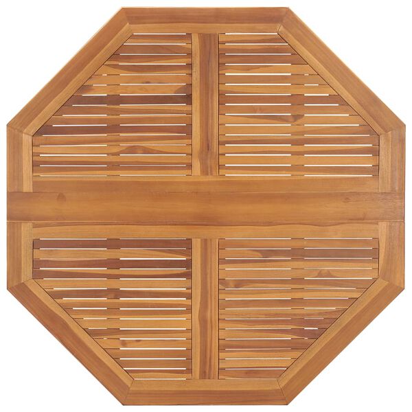 vidaXL Mesa de comedor plegable para jard&iacute;n madera teca 120x120x75 cm