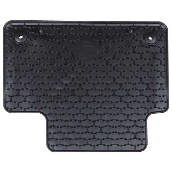 vidaXL Alfombrilla de Coche 4 pcs Negro Goma