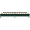 vidaXL Estructura cama sin colch&oacute;n terciopelo verde oscuro 120x210 cm