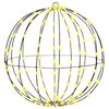 vidaXL Bola 160 LED Blanco c&aacute;lido 50,5 x 50,5 x 52 cm Metal