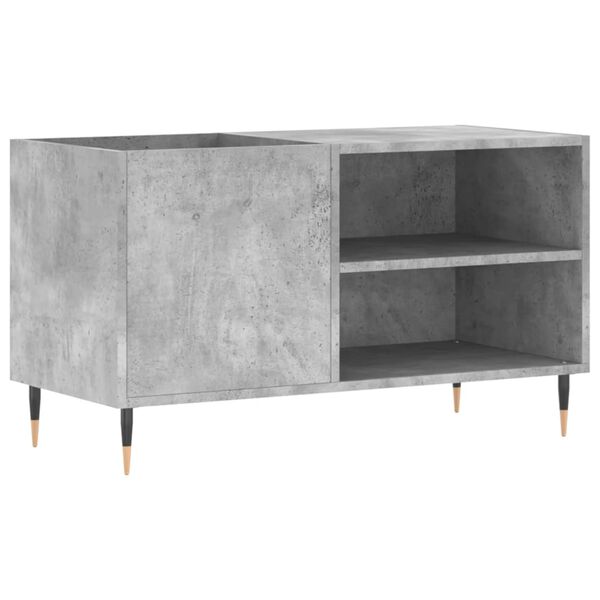 vidaXL Mueble de discos madera de ingeniería gris hormigón 85x38x48 cm