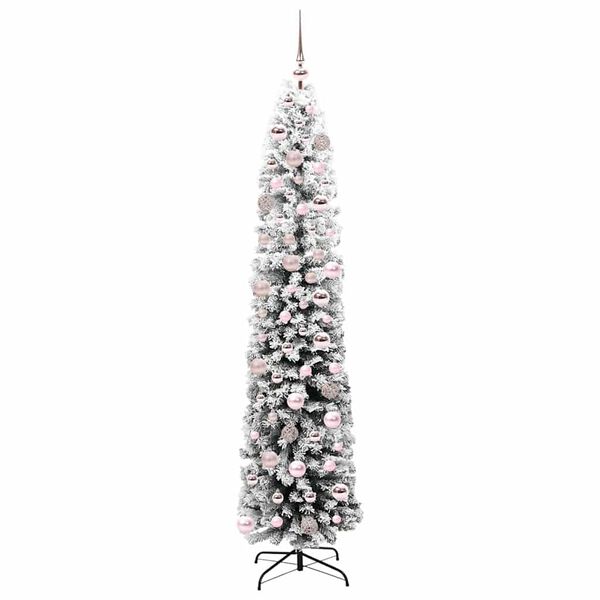 vidaXL Árbol de Navidad artificial Verde 180 cm PVC, Acero y Plástico