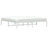 vidaXL Estructura de cama sin colch&oacute;n metal blanco 180x200 cm