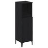 vidaXL Juego de muebles de ba&ntilde;o 3 pcs Roble negro Madera contrachapada