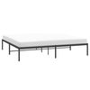 vidaXL Estructura de cama de metal negro 183x213 cm