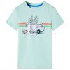 Camiseta infantil verde menta claro 128