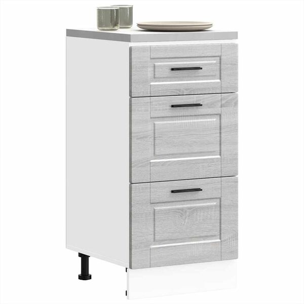 vidaXL Mueble bajo de cocina porto gris sonoma madera reconstituida