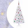vidaXL &Aacute;rbol de Navidad artificial Blanco 150 cm PVC y Acero