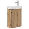 vidaXL Mueble de ba&ntilde;o con lavabo Roble artesanal 40,5 x 22,5 x 62 cm