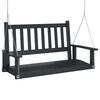 vidaXL Banco columpio jard&iacute;n con cadenas de metal madera abeto marr&oacute;n