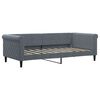 vidaXL Sof&aacute; cama terciopelo gris oscuro 90x190 cm