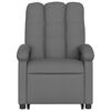 vidaXL Sill&oacute;n el&eacute;ctrico reclinable elevable de tela gris oscuro