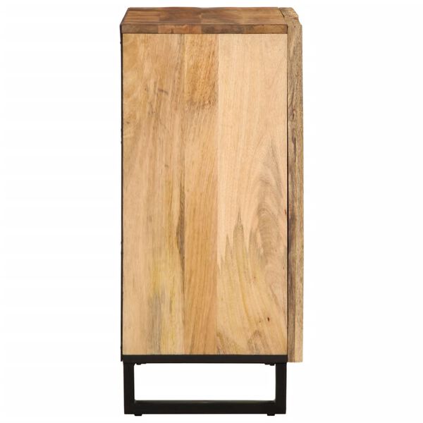 vidaXL Aparador de madera maciza de mango rugosa 60x34x75 cm