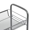 vidaXL Carrito de cocina 4 niveles hierro gris 46x26x85 cm