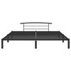 vidaXL Estructura de cama sin colchón metal negro 180x200 cm