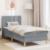 vidaXL Estructura de cama Gris Claro 80 x 200 cm Poli&eacute;ster
